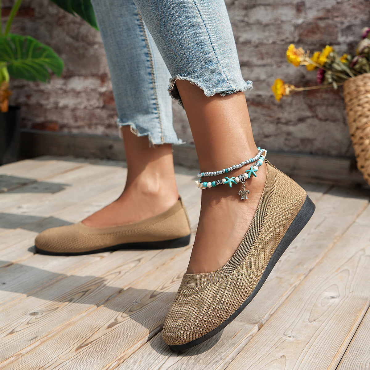 Betty™ • Leichte Stoffschuhe mit niedrigem Absatz