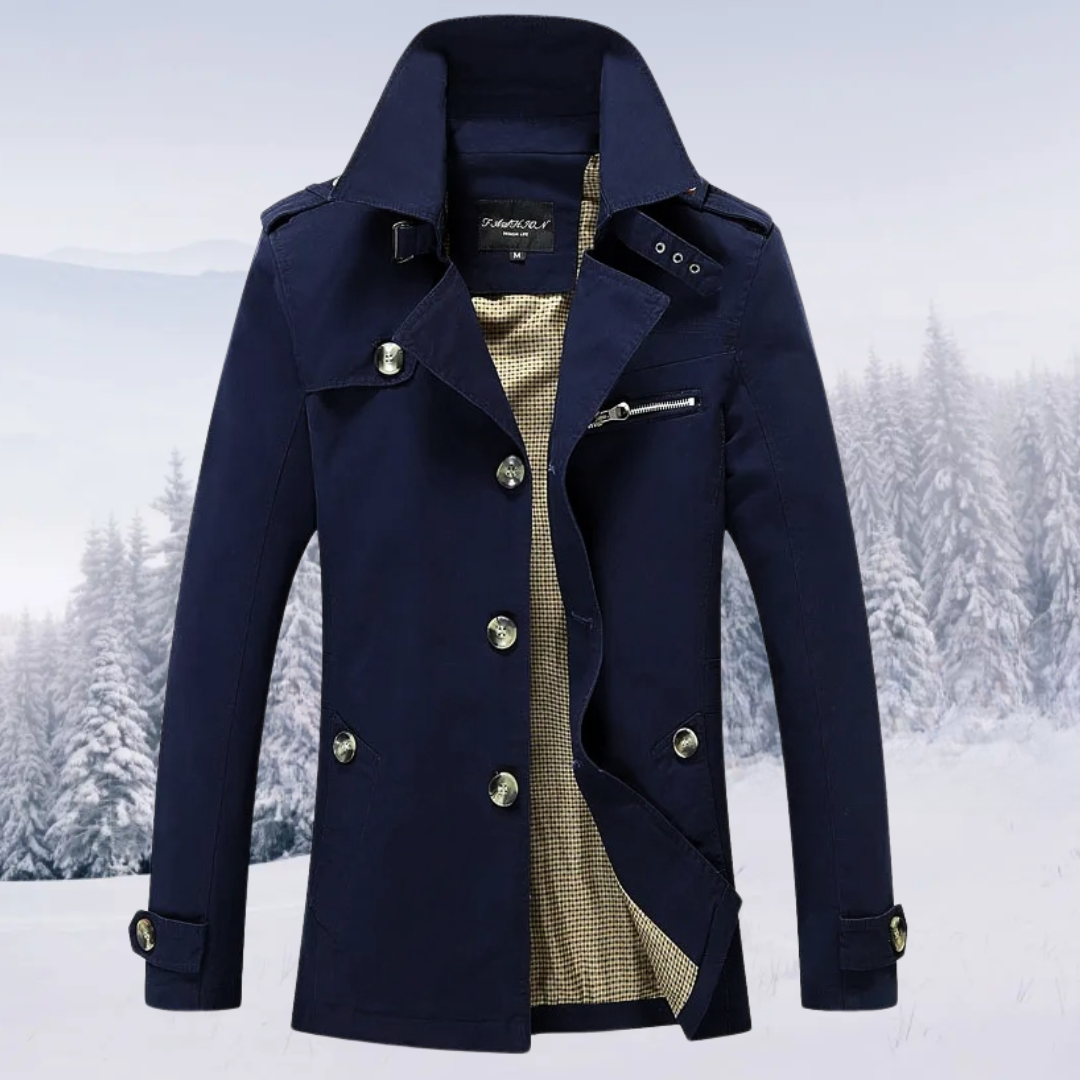 Friedrich™ • Eleganter Einreiher-Trenchcoat