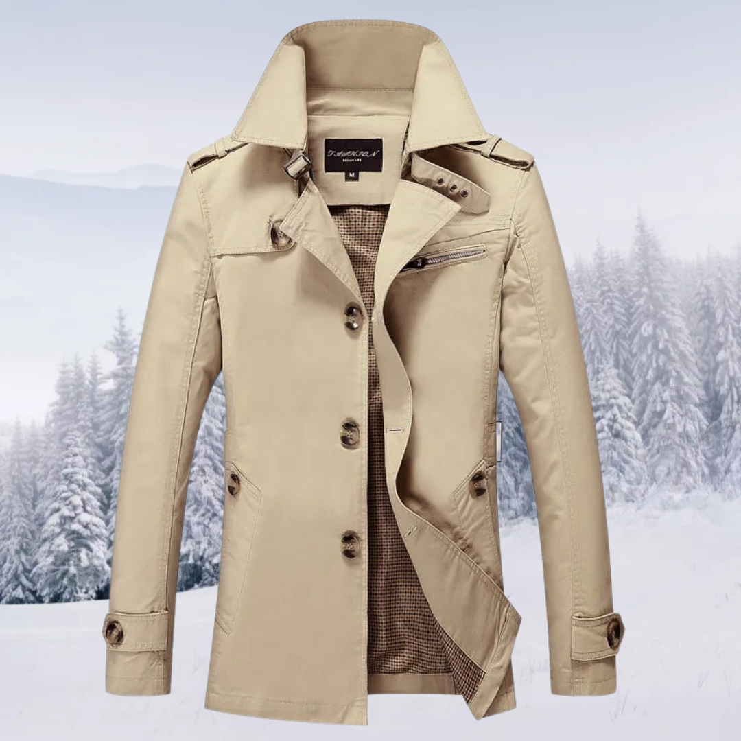 Friedrich™ • Eleganter Einreiher-Trenchcoat